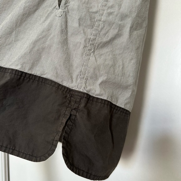 J.Crew Toluca pinstripe tunic✨pockets✨charcoal and white, Sz S - Picture 7 of 10